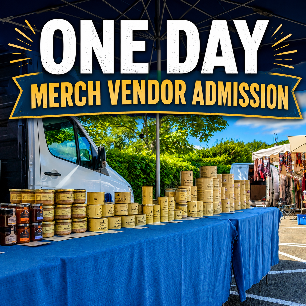 1 Day Merch Vendor Package